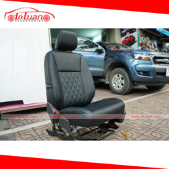 Bọc ghế da Ford Ranger XLS đen chỉ xanh
