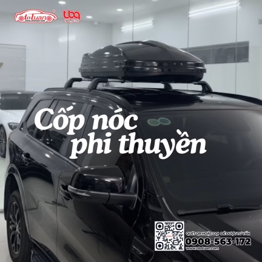 Cốp nóc phi thuyền chở đồ cho xe ô tô lắp được cho nhiều dòng xe