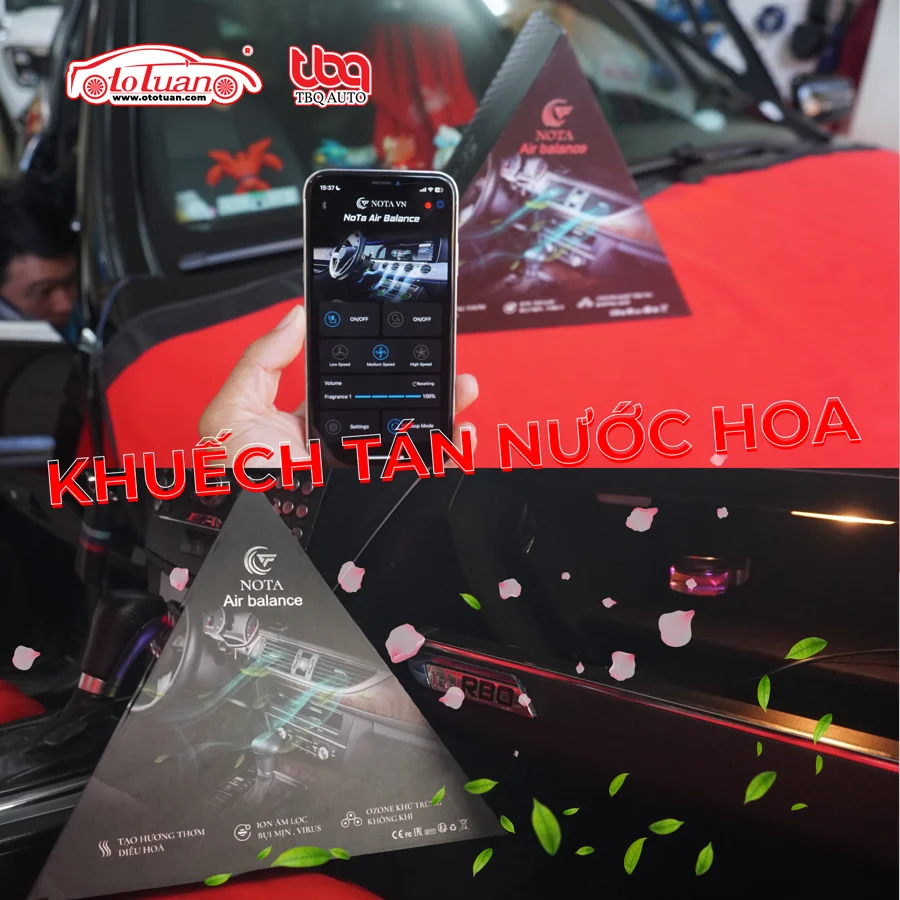 Mercedes C300 lắp đặt bộ khuếch tán nước hoa Nota Air Balance