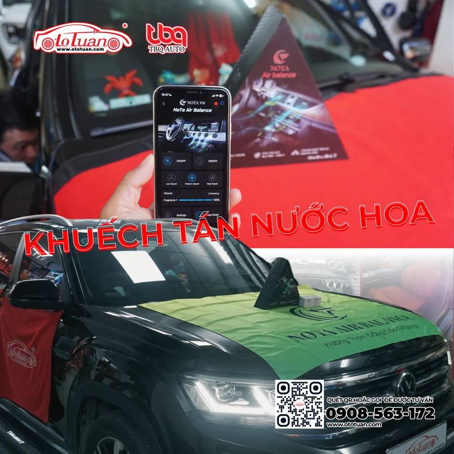 VW Teramont lắp đặt bộ khuếch tán nước hoa