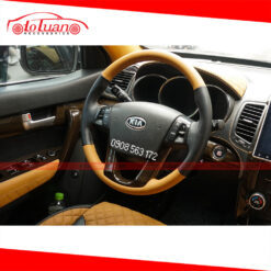 Khâu da vô lăng + Phối sơn ốp gỗ KIA Sorento