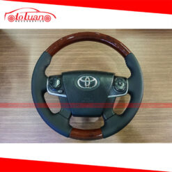 Khâu da vô lăng + Ốp giả gỗ vô lăng Camry