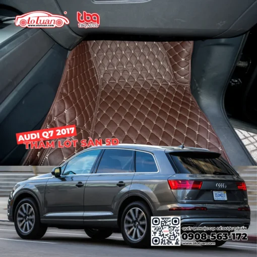 Thảm lót sàn 5D xe Audi Q7 2017 - 2020