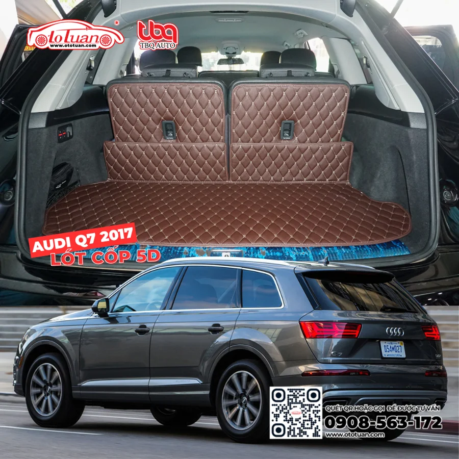 Thảm lót cốp 5D xe Audi Q7 2017 - 2022