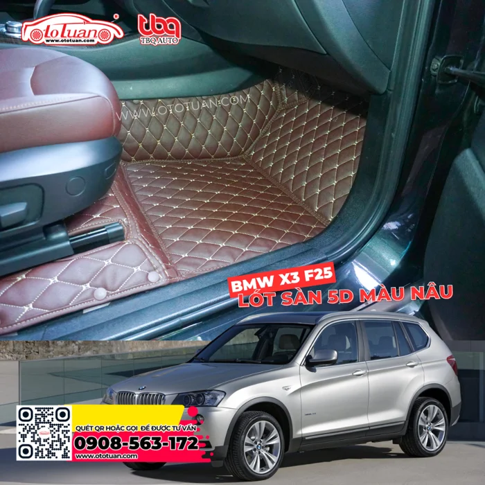 Thảm lót sàn 5D xe BMW X3