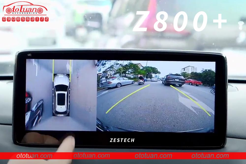 Màn hình android tích hợp camera 360 độ
