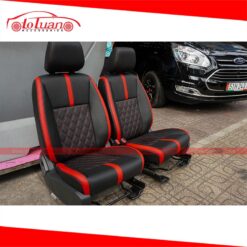 Bọc ghế xe Ford Ranger kiểu đen phối đỏ