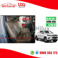 Độ băng ghế sau chỉnh điện Toyota Hilux