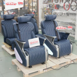 Ghế Limousine màu xanh Super VIP