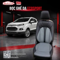 Bọc ghế da xe Ford Ecosport màu xám đen