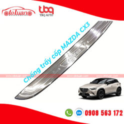 Nẹp chống trầy cốp xe Mazda CX3 inox