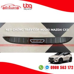 Nẹp chống trầy cốp xe Mazda CX3 titan