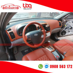Bọc ghế da + bọc da nội thất + ốp giả gỗ cho xe Hyundai Avante 2012