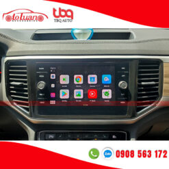 Android box xem Youtube, dẫn đường Vietmap trên xe Volkswagen Teramont