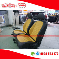 Bọc da ghế xe Volkswagen Beetle Dune phối màu hợp tone xe