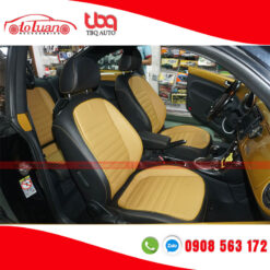 Bọc da ghế xe Volkswagen Beetle Dune phối màu hợp tone xe
