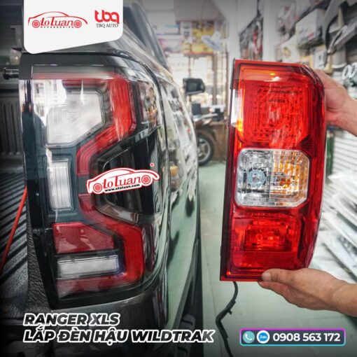 Cụm đèn hậu Full LED Wildtrak liệu Vland