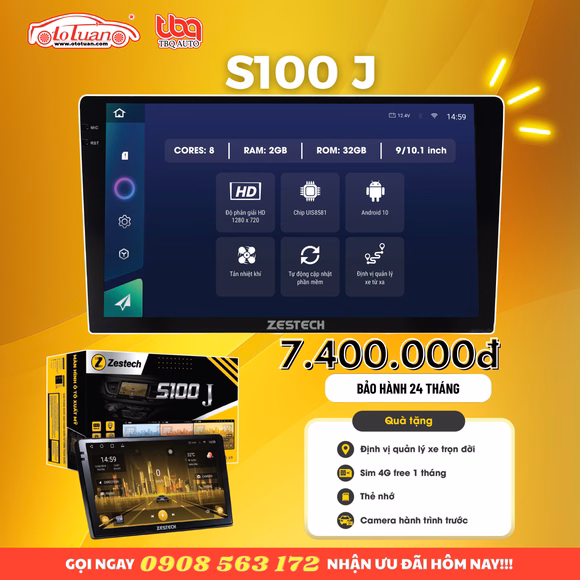 Màn hình android Zestech S100j