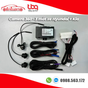 Camera 360 3 mắt cho xe Hyundai Kia