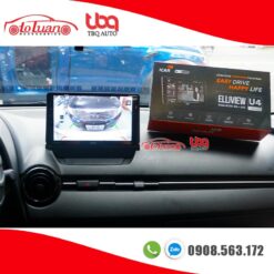 Mazda 2 lắp màn hình android Elliview U4 kèm chuột điều khiển