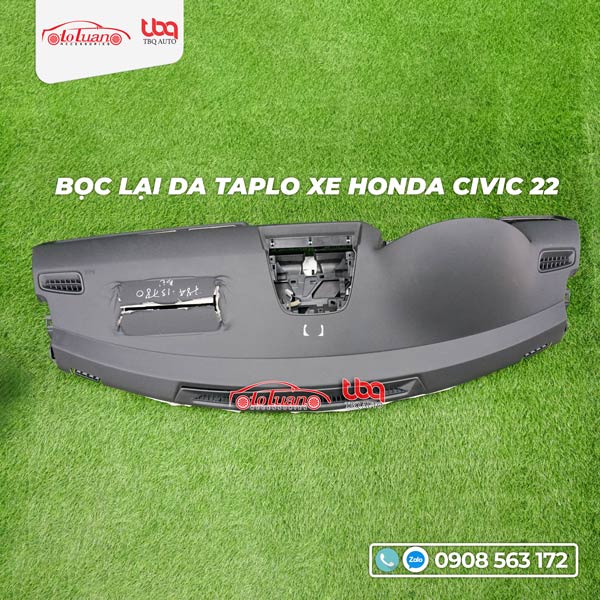 Bọc da taplo xe Honda Civic 2022 bị bung túi khí