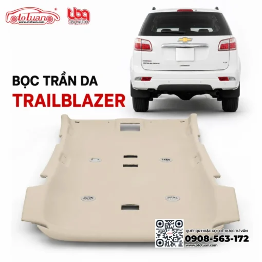 Bọc trần da Thái cho xe Traiblazer
