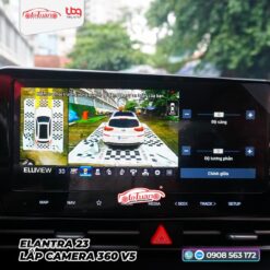 hình 3D phía sau của bộ camera 360 Elliview V5 trên Hyundai Elantra 2023