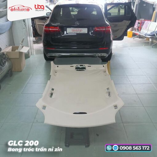 Phục hồi trần nỉ zin cho Mercedes GLC 200 bị bong tróc nỉ