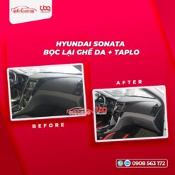 Bọc da taplo xe Hyundai Sonata đã bị bong tróc
