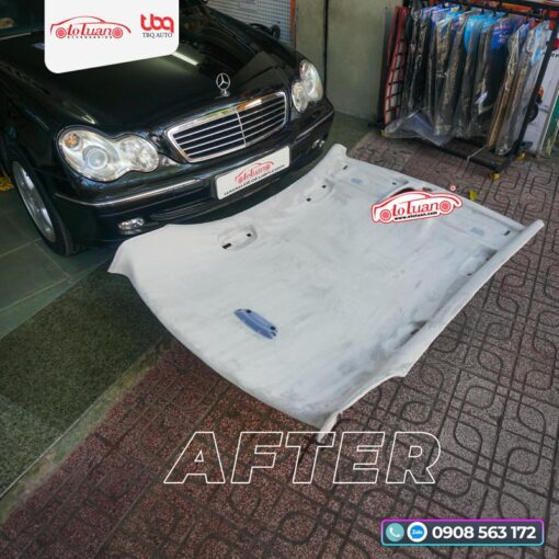 Bọc trần da lộn cho xe Mercedes W203