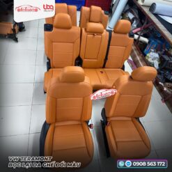 VW Teramont Bọc lại ghế da mới đổi màu