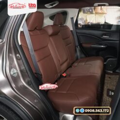 Honda CRV 2014 bọc lại ghế da màu nâu
