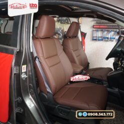 Honda CRV 2014 bọc lại ghế da màu nâu