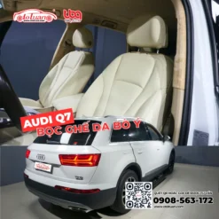 Bọc ghế da bò Itali cho xe Audi Q7