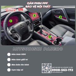 PPF nội thất xe Pajero Sport