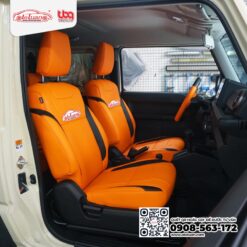 Suzuki Jimny bọc ghế da màu cam Hermes