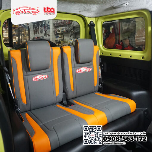 Băng ghế sau xe Suzuki Jimny 2 màu xám cam