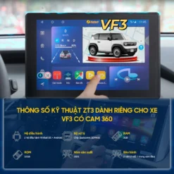 Giao diện màn hình Zestech ZT3 xe VF3