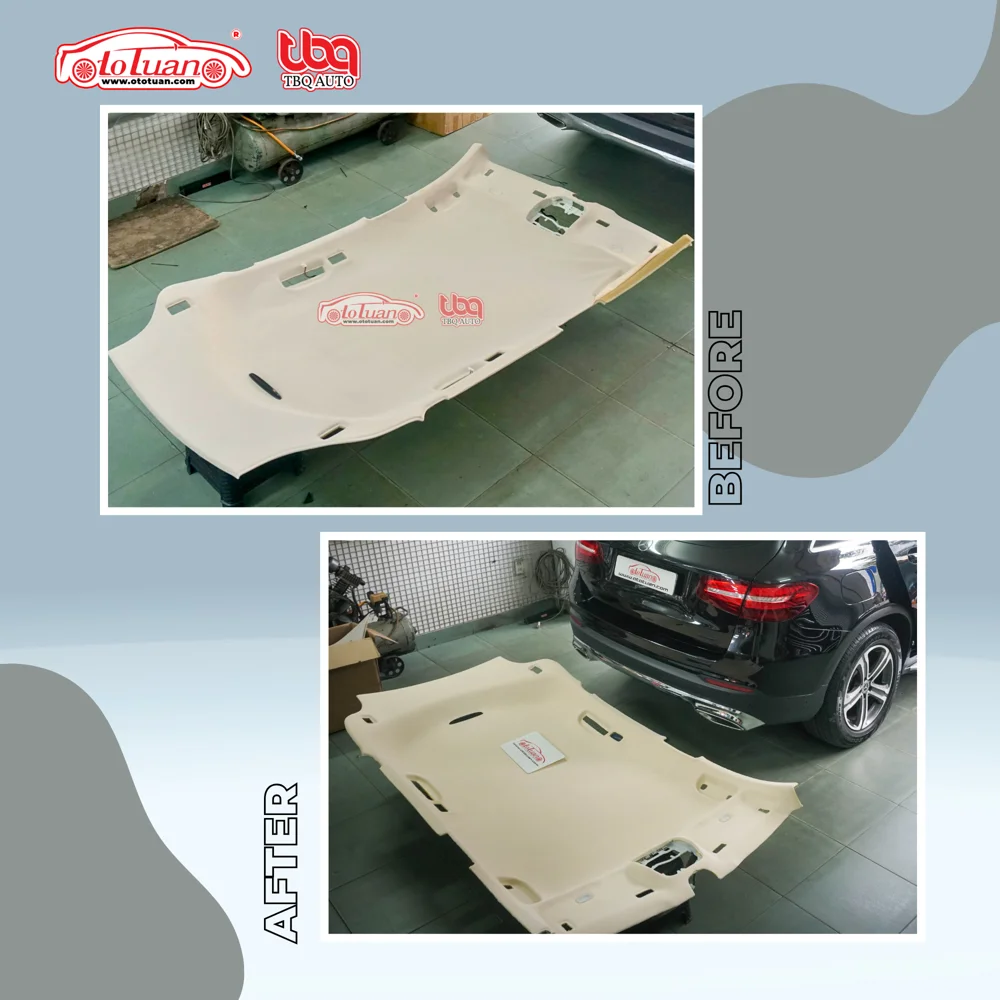 Phục hồi trần nỉ xe Mercedes