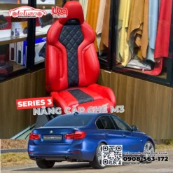 Nâng cấp ghế BMW Series 3 thành ghế M3 màu đỏ