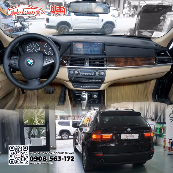 BMW X5 E70 nâng cấp màn hình android Fly