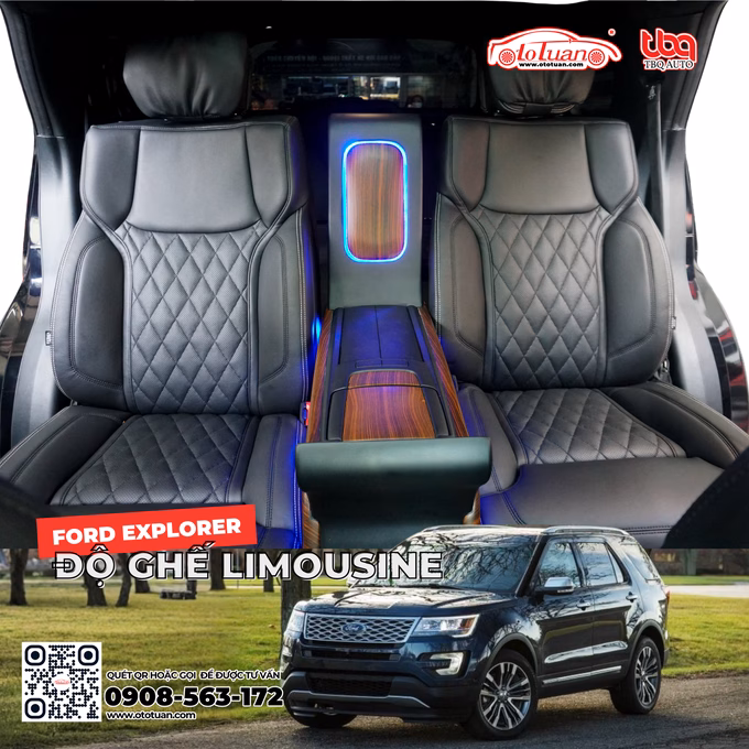 Ford Explorer nâng cấp bộ ghế thương gia cho hàng ghế 2