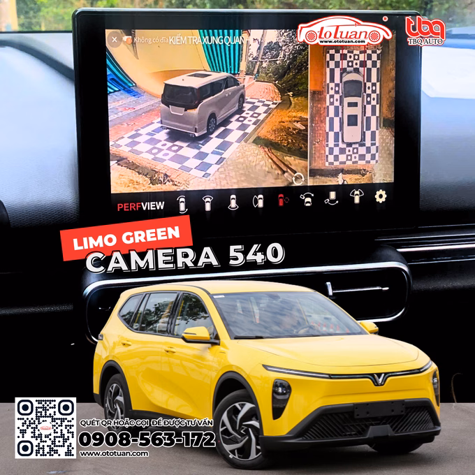 Camera 540 dành cho xe Vinfast Limo Green