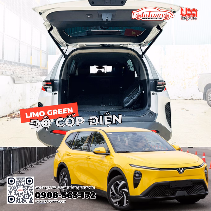 Cốp điện xe Vinfast Limo Green