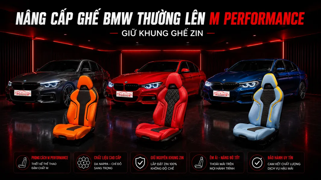 Nâng cấp ghế BMW các dòng Series 3 Series 5 lên BMW M Performance