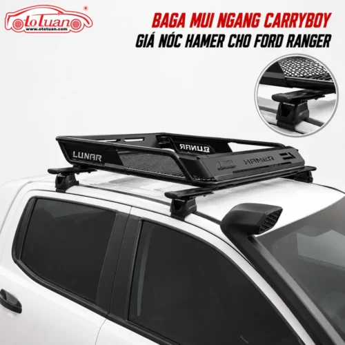 Baga mui ngang CarryBoy và giá nóc để hàng Hamer cho Ford Ranger