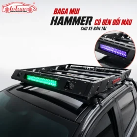 Baga mui hiệu Hammer có đèn đổi màu bằng điện thoại cho xe bán tải