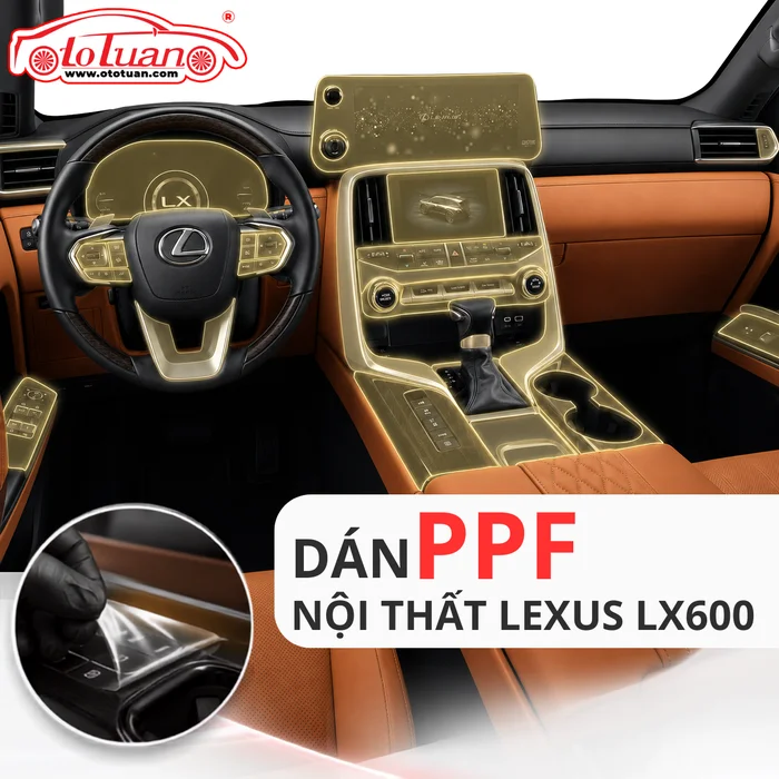 Dán PPF nội thất Lexus LX600