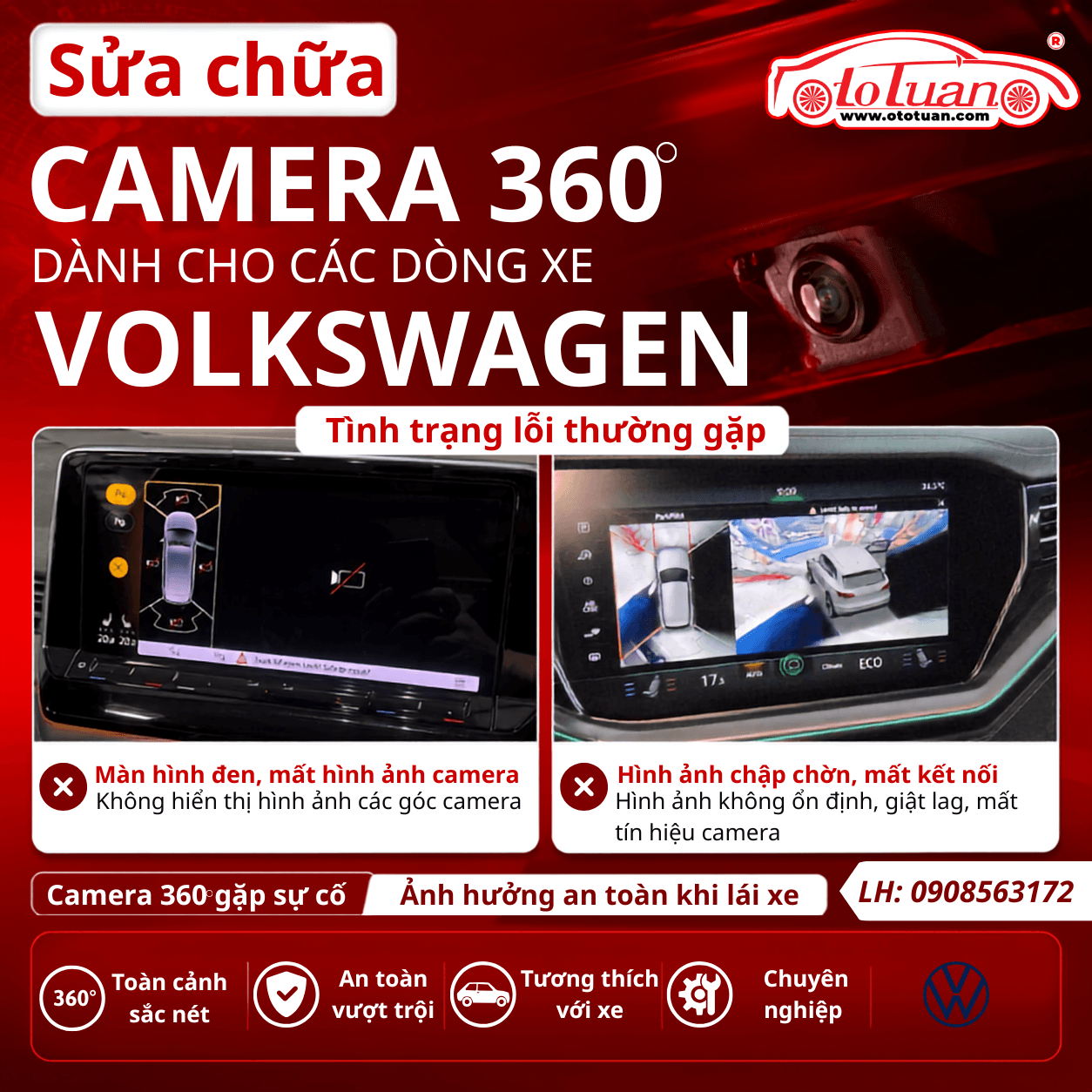 Sửa chữa Camera 360 Volkswagen tại TP.HCM