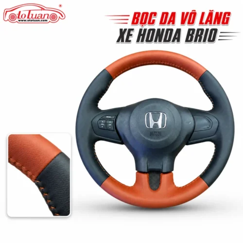 Bọc da vô lăng xe Honda Brio